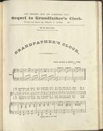 [1876] Grandfather's Clock. Words and Music by Henry C. Work.